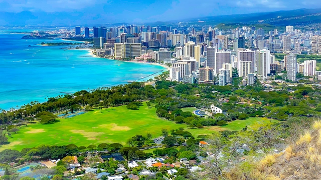 Vista aérea de Waikiki, Honolulu